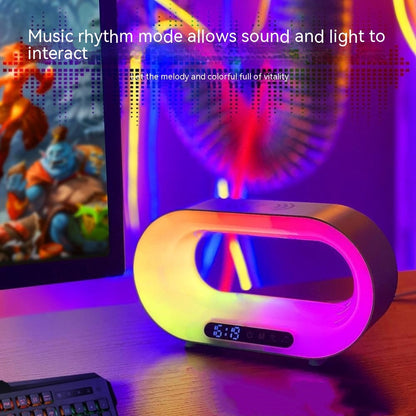 3-in-1 Smart Night Light with Alarm Clock & Wireless Charger
