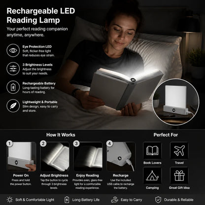 PageGlow LED Rechargeable Book Light