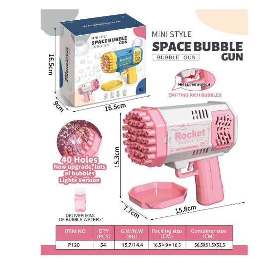 69-Hole Rocket Bubble Blaster