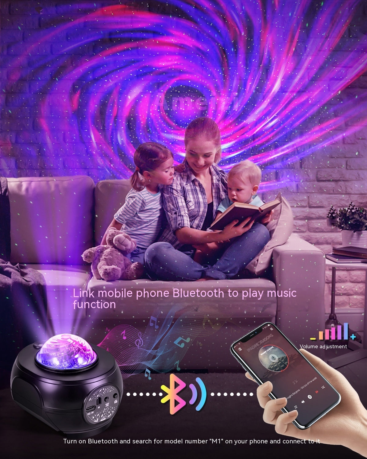GalaxyGlow™ Music Night Lamp