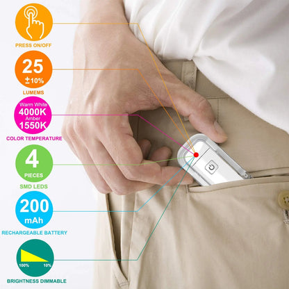 LED Clip-On Book Light — Rechargeable USB Reading Light