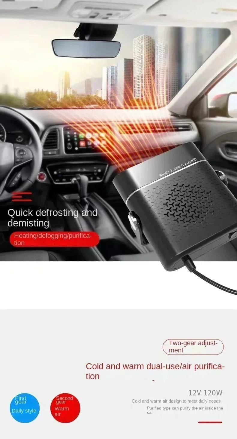 FrostFlow Portable Car Heater & Windshield Defroster