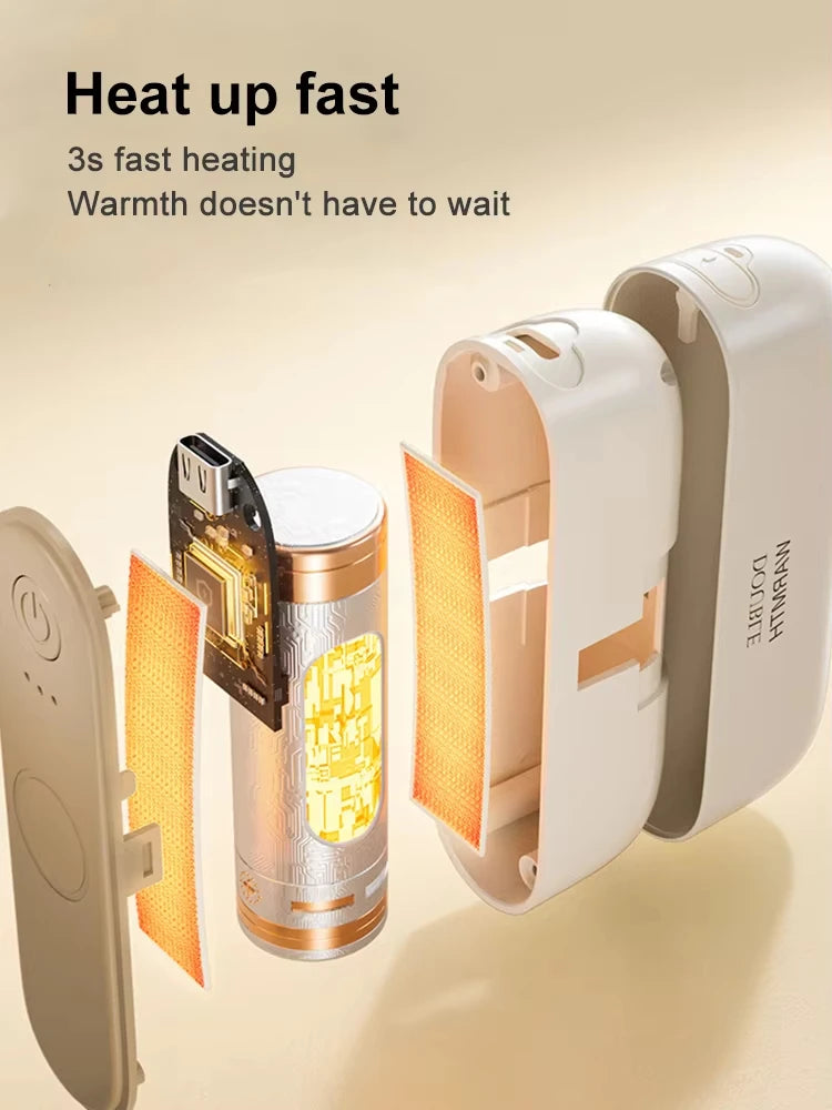 2-in-1 Magnetic Rechargeable Hand Warmers