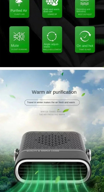 FrostFlow Portable Car Heater & Windshield Defroster