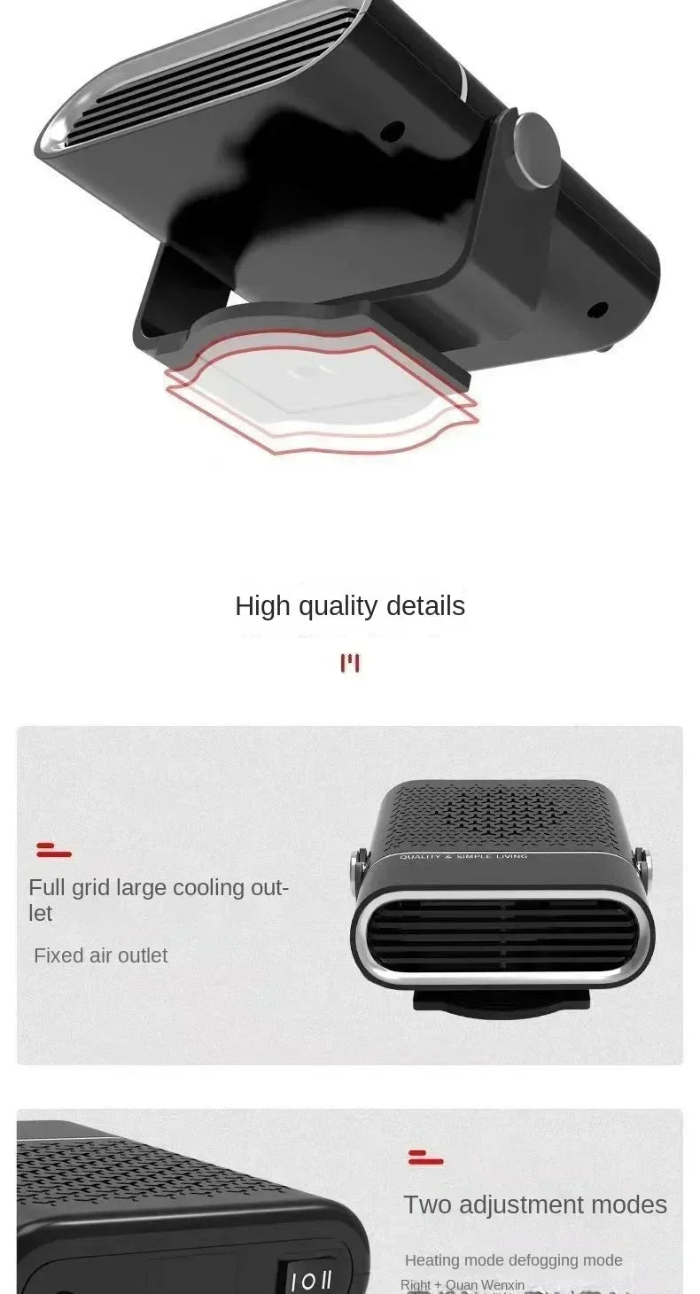 FrostFlow Portable Car Heater & Windshield Defroster