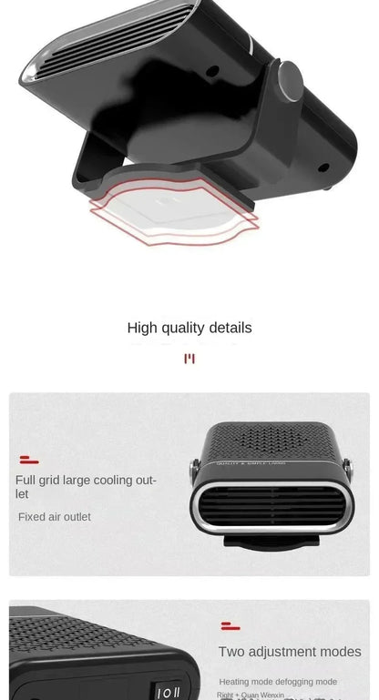 FrostFlow Portable Car Heater & Windshield Defroster