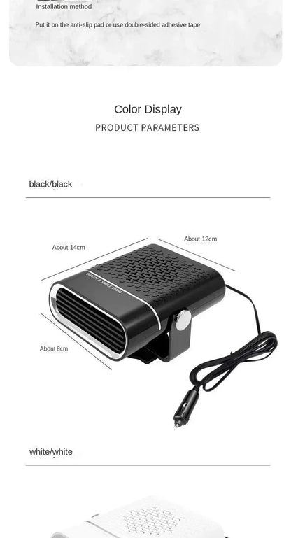 FrostFlow Portable Car Heater & Windshield Defroster