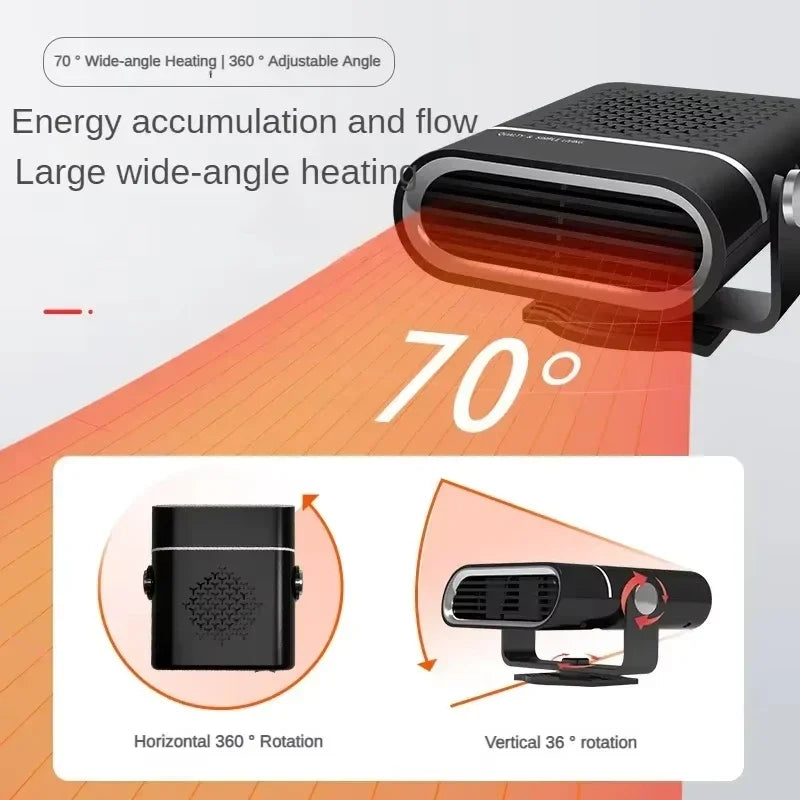 FrostFlow Portable Car Heater & Windshield Defroster