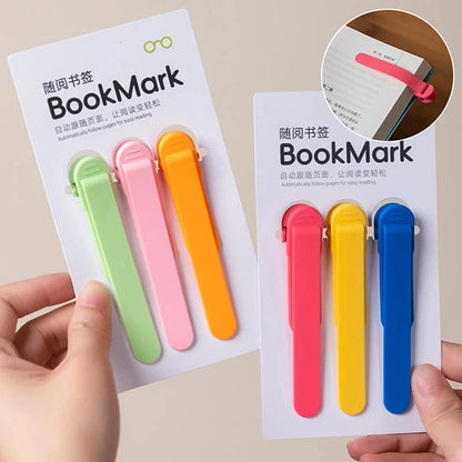 Automatic Silicone Bookmark — Self-Closing Page Keeper for Book Lovers