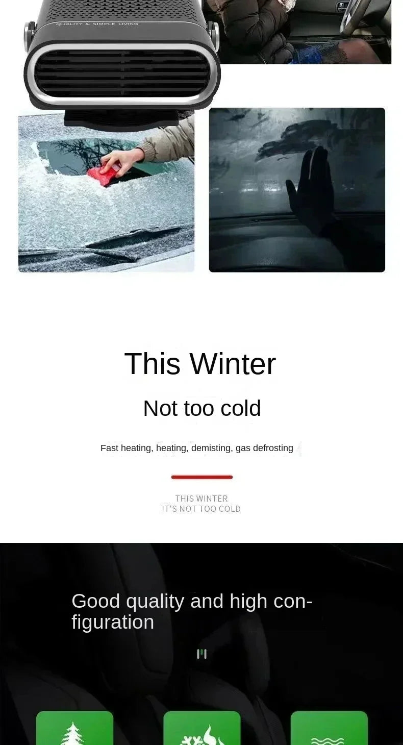 FrostFlow Portable Car Heater & Windshield Defroster