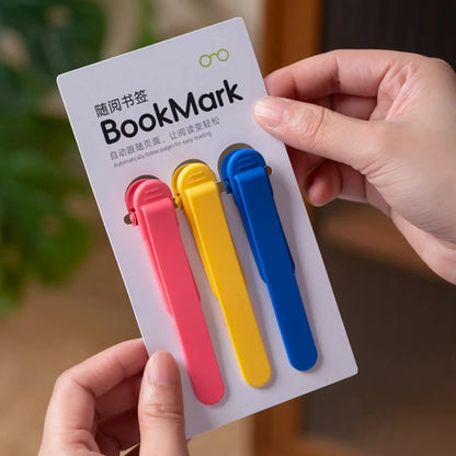 Automatic Silicone Bookmark — Self-Closing Page Keeper for Book Lovers