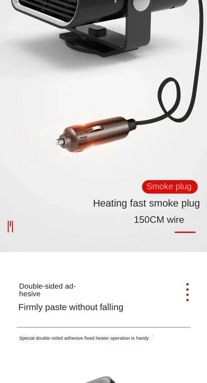 FrostFlow Portable Car Heater & Windshield Defroster